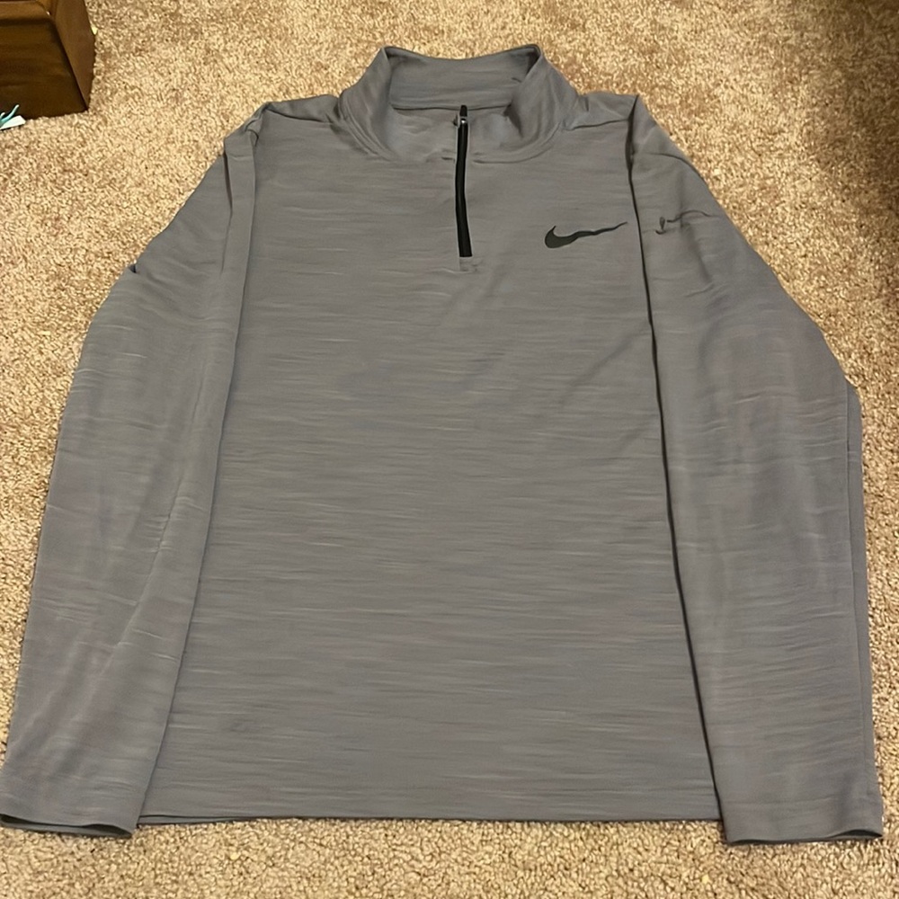 Gray Nike dri fit long sleeve Tshirt.